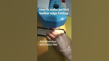 Automatic Leather edge folding machine for leather bags wallets etc