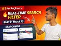 Build Live Search in React 🚀 |Real-Time Search Filter in React 🔍 | Complete Project with Explanation