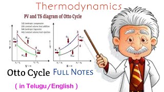 Otto cycle full details|P-V&T-S diagrams in Telugu & English by Telugu Mech Engneers