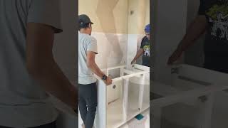Pemasangan Kabinet Dapur IKEA di Townhouse PKNS Selangorku Kota Puteri 1.