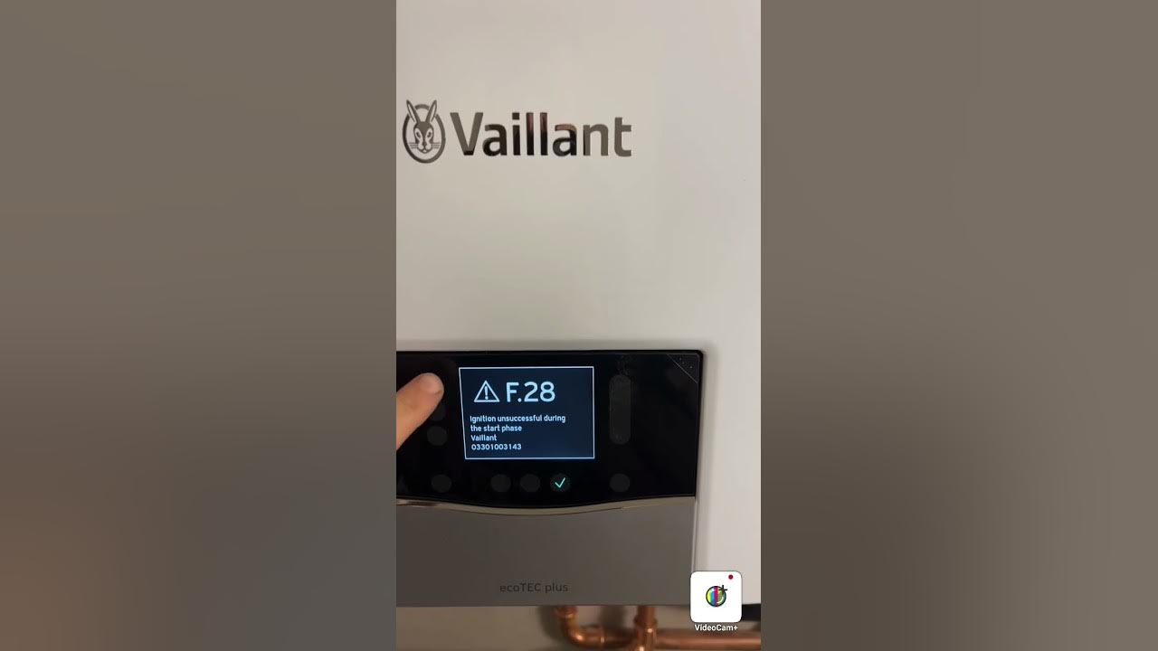 how to reset vaillant ecotec plus new model reset f 28 YouTube