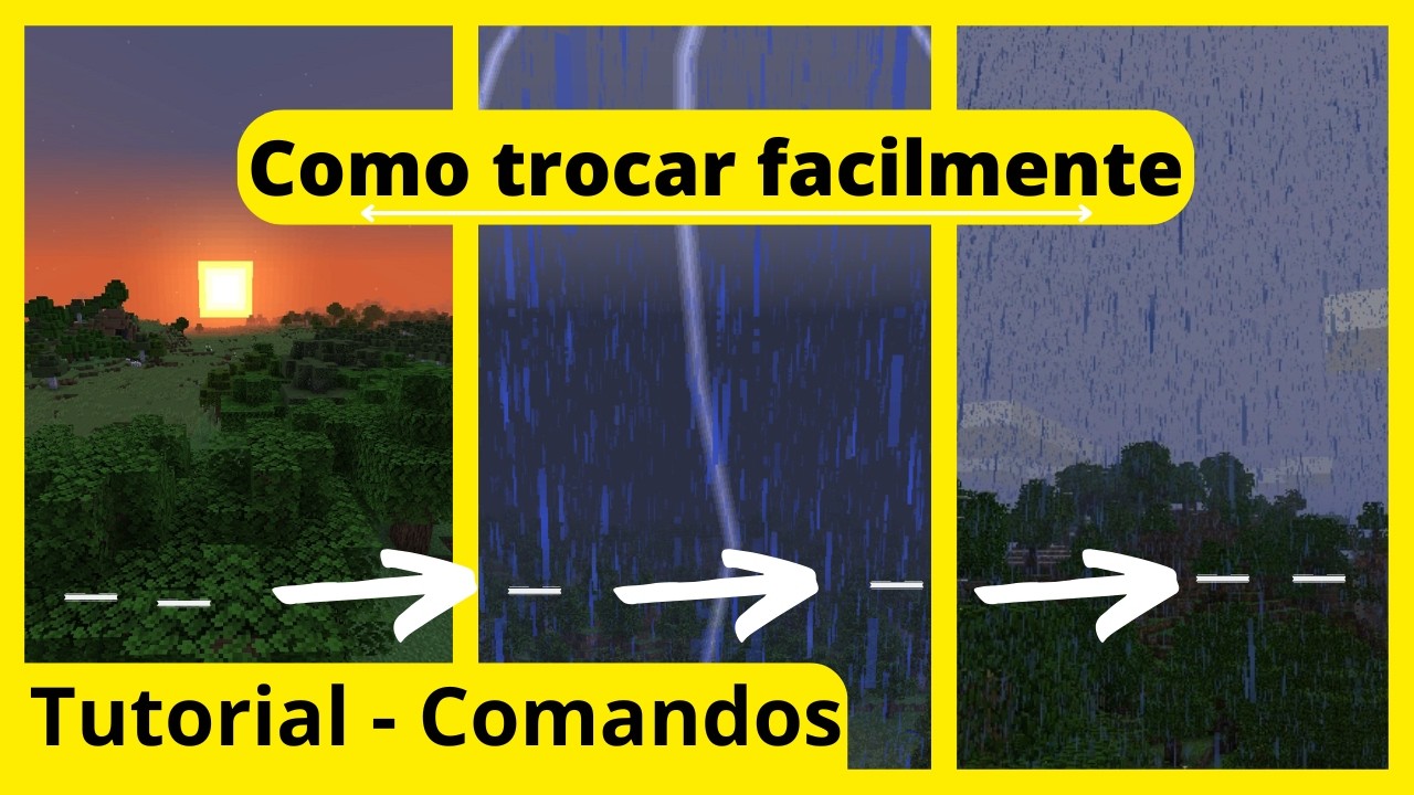 APRENDA a CONTROLAR o CLIMA no Minecraft Facilmente - YouTube