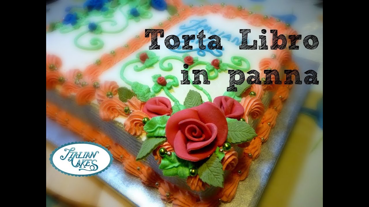 Cakes decorating book decorated in whipped cream by ItalianCakes