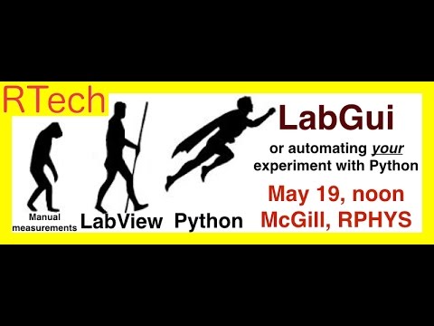 RTech Event #11: LabGui or automating measurements in Python