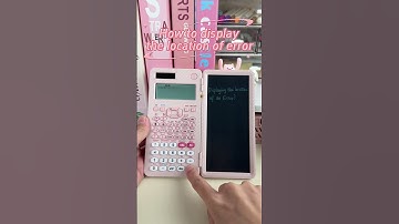 How to display the location of error in NEWYES fx-991EX scientific calculator  #newyes #tutorial
