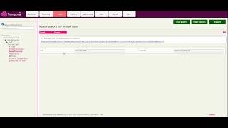 Tempora Timesheets: reset password