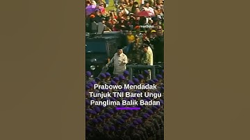 Prabowo Mendadak Tunjuk TNI Baret Ungu, Menhan-Panglima Sampai Balik Badan