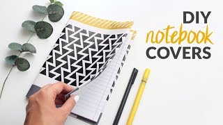 DIY Bullet Journal and Notebook Covers - Back to School Supplies