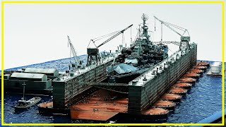 Diorama  Rise From the Ashes of Pearl Harbor (USS West Virginia aboard the floating drydock)
