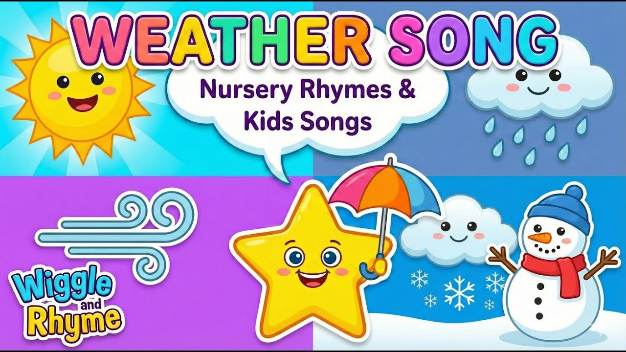 How Is the Weather Today? 🌞🌧️ ️ | Weather Song for Kids | Nursery Rhyme ...