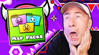 1 ATTEMPT on EVERY MAP PACK DEMON LEVEL [Geometry Dash]