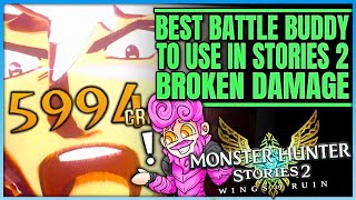 Famous Best Battle Buddy - Hunter VS Rider - Broken Damage - Full Breakdown - Monster Hunter Stories 2! Wealth
