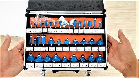 BANGGOOD  35pcs  Inch Shank Tungsten Carbide Tip Router Bit Set Wood Working Tool