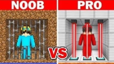 MINECRAFT: Noob vs Pro Safest security prison build challenge