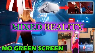 Mixed Reality on iPhone without Green Screen! Tutorial for Beat Saber using Oculus Quest 2 screenshot 2