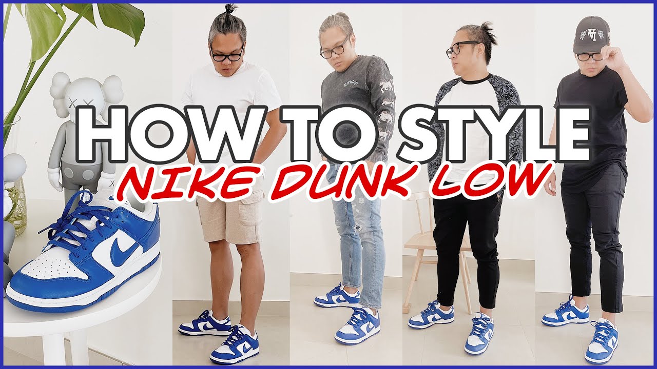 4 NIKE DUNK LOW OUTFIT IDEAS feat. Dunk Low Kentucky - How to Style ...