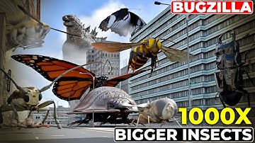 What If Insects Scaled 1000 Times Bigger? | Giant Insects in 3D