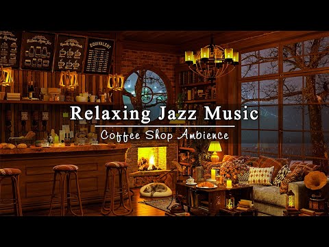 Soft Jazz Music to Work, Relax ☕ Cozy Winter Coffee Shop Ambience ~ Relaxing Jazz Instrumental Music