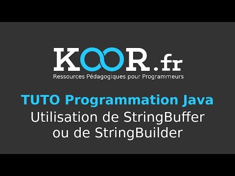 Vidéo: Quelle est l'utilisation de StringBuffer en Java ?