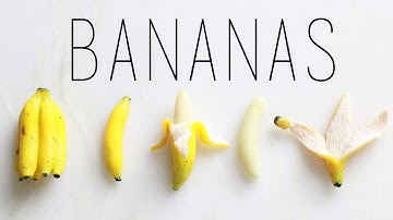 Bananas : Polymer Clay Fruit Tutorial : Miniature DIY