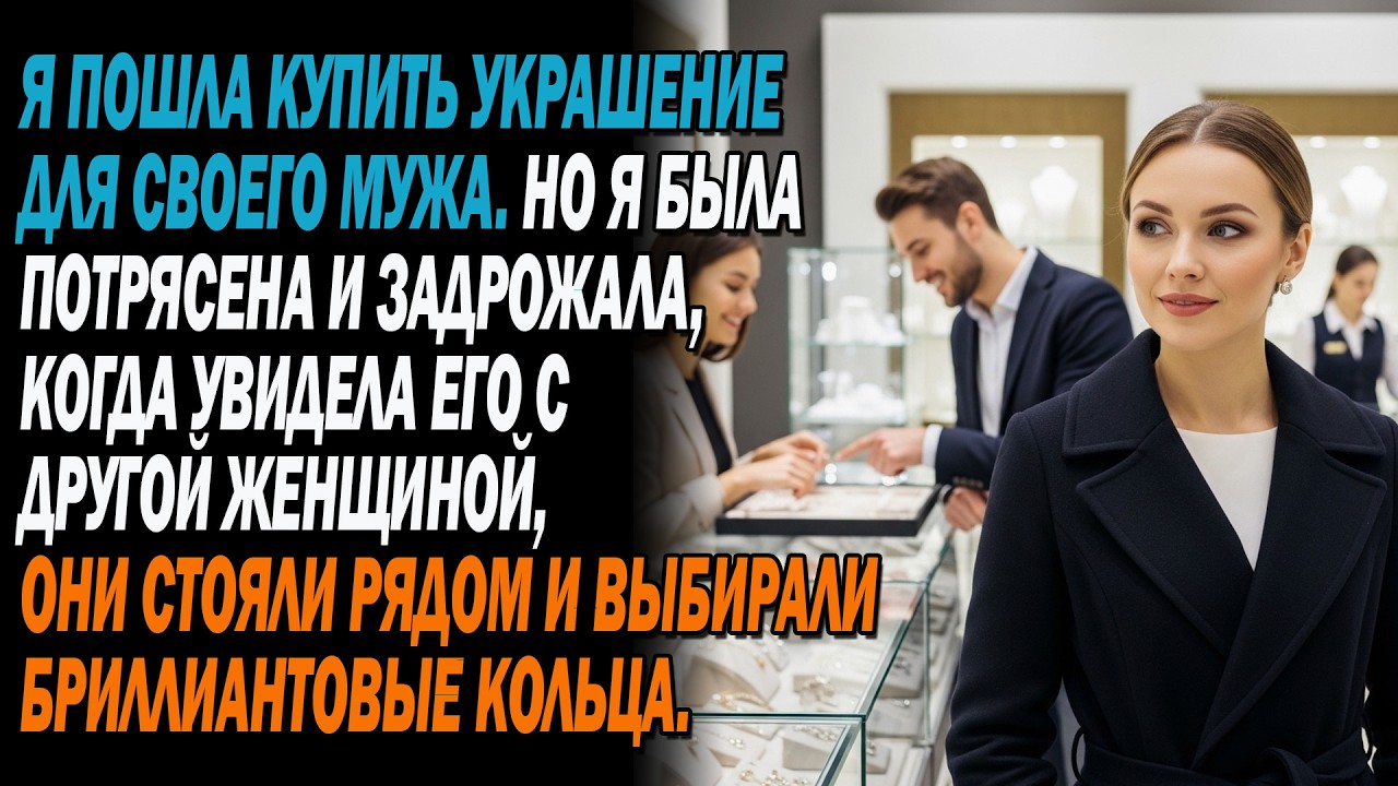 Я купила мужу золото 🥰, но застала его с другой — они выбирали бриллиантовое кольцо💍😱. А я… 💳❌