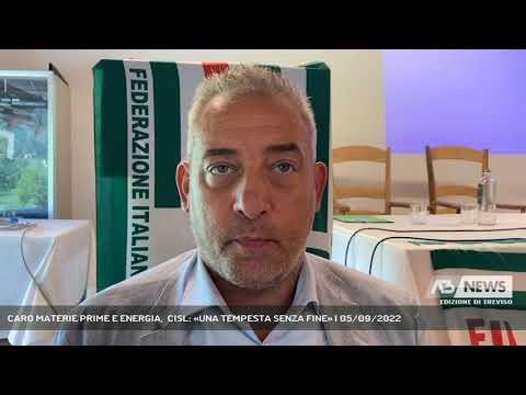 CARO MATERIE PRIME E ENERGIA,  CISL: «UNA TEMPESTA SENZA FINE» | 05/09/2022