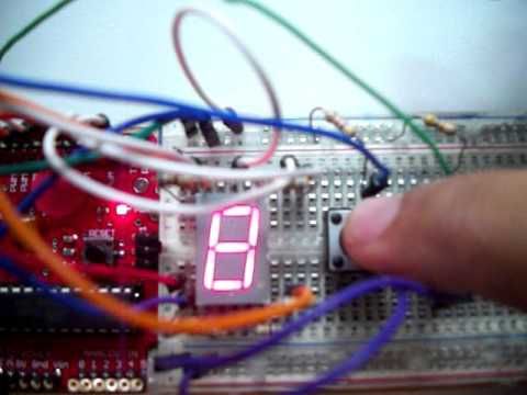 Contador Arduino Contador com Botão+Display7Segmentos+Arduino - YouTube