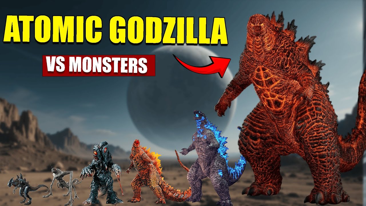 Atomic Godzilla vs Every Giant Monster – 2025 Size Comparison