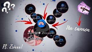 💥 Agar.io Mobile | *New Cannon Method! 💥 | 🎭 Insane 16x split cannons! 🎭 | Fun with ᯓSᴇᴛ❥ Fam 🥳