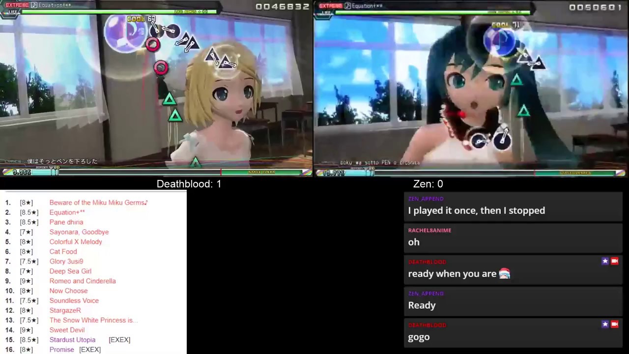 【Project Diva: FT DX】Duel | Deathblood vs Zen