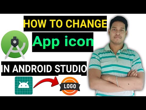 how to change app icon in Android studio application ka icon Kaise ...
