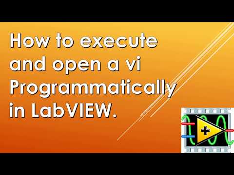 How to open and execute vi programmatically.