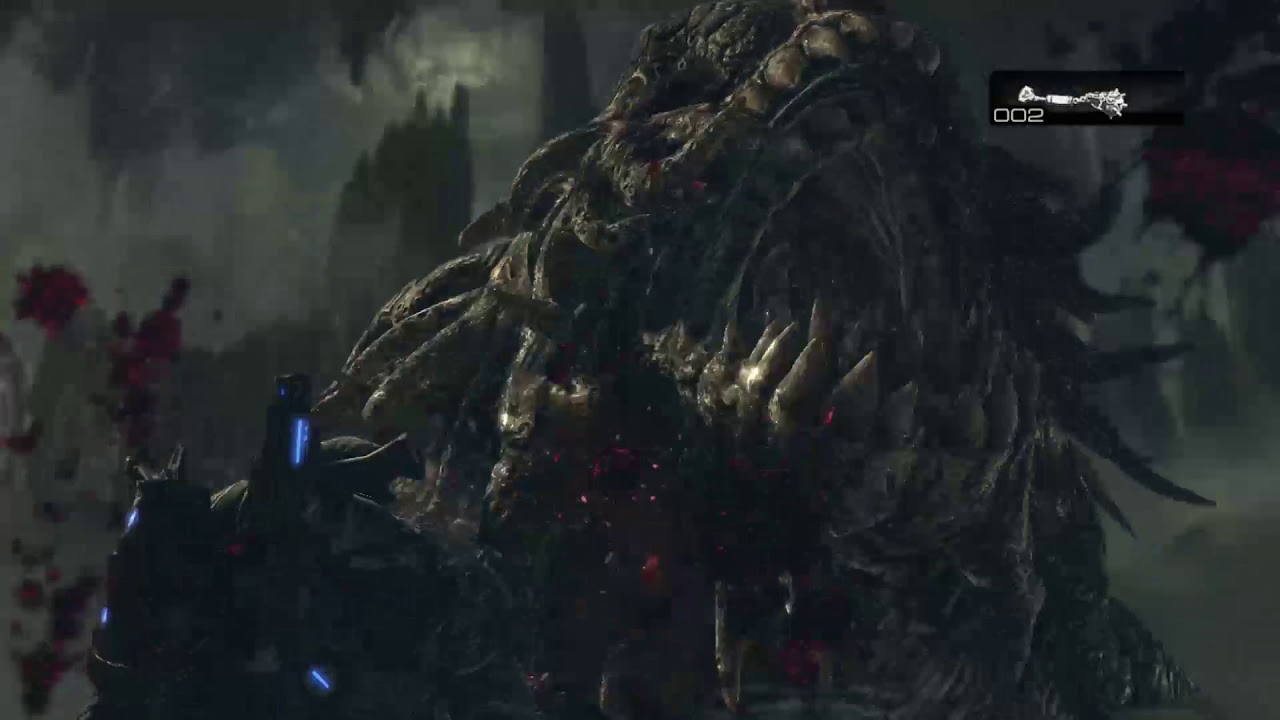 Gears of war 2 sea monster (giant fish) YouTube