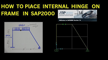 How To Provide Internal ●Hinge In frame And Beam|Tutorial#4#sap2000#saptutorial#tutorials#viralvideo