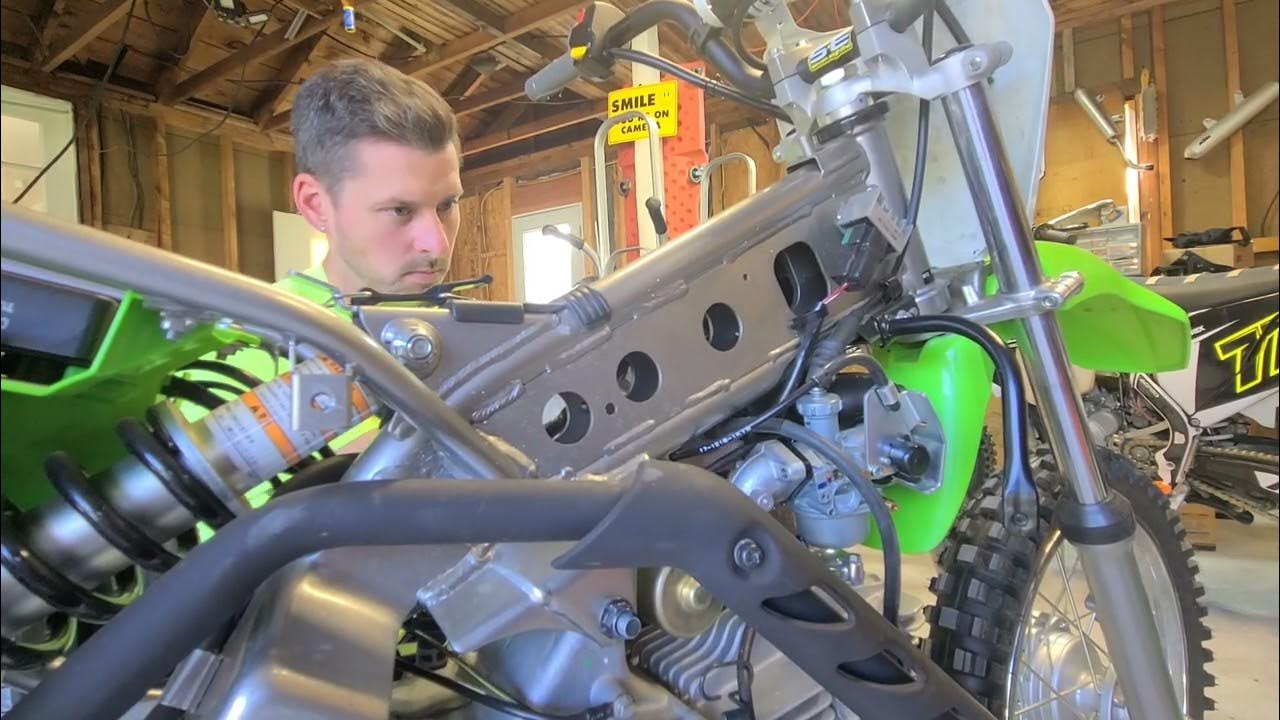 KLX110 jetting & lean bog fix YouTube