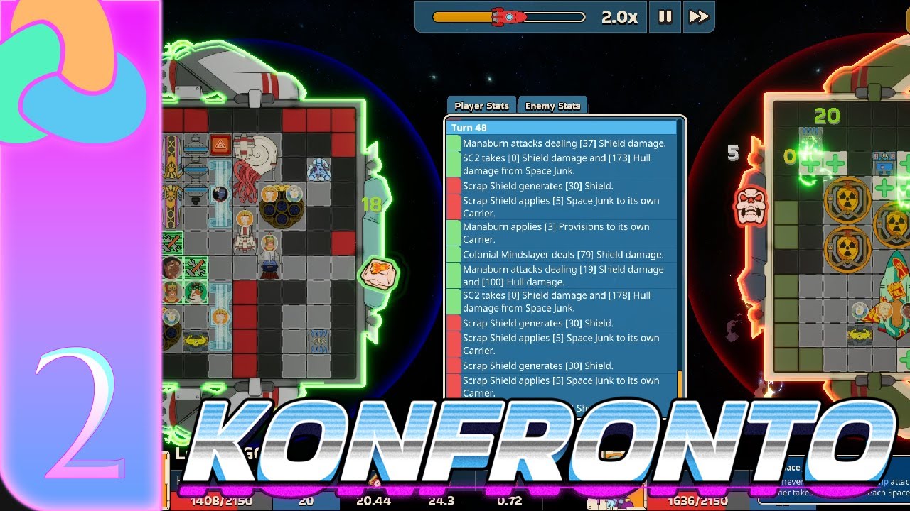 2 More Spaceship Game, Konfronto