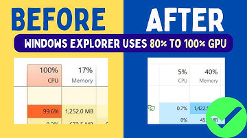 Windows Explorer uses 80% to 100% GPU