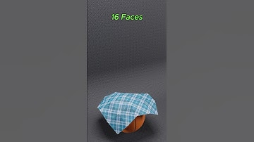 Cloth Simulation 1 to 4096 Faces #satisfying #3danimation #cloth #simulation #blender #shorts🔥