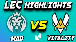 MAD Lions vs Vitality highlights LEC Summer 2022 Jornada 10 - LEAGUE OF LEGENDS | Español