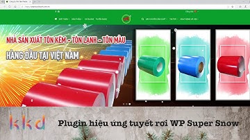 Hiệu ứng tuyết rơi tại Website tanphuockhanh.com.vn
