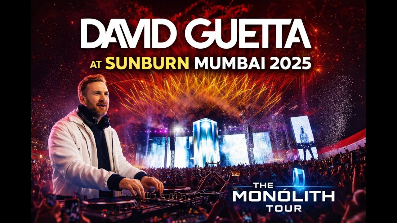 DAVID GUETTA at Sunburn Festival Mumbai 2025 | The Monolith Tour