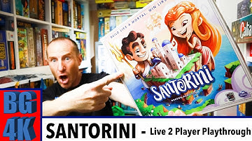 Santorini Boardgame - 2 Player Playthrough (4K)