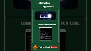 Interactive Toggle Button UI Design | HTML CSS JavaScript Web Design