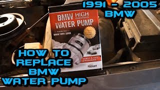 How To Install Water Pump In BMW
