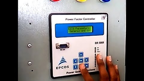 Capacitor bank relay setting EPCOS BR7008