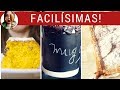 3 RECETAS DULCES MUY FÁCILES