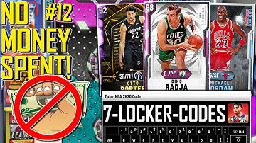 NO MONEY SPENT MYTEAM SERIES #12 - 7 LOCKER CODES + NEW PINK DIAMOND PICK UP! (NBA 2K20 MYTEAM)
