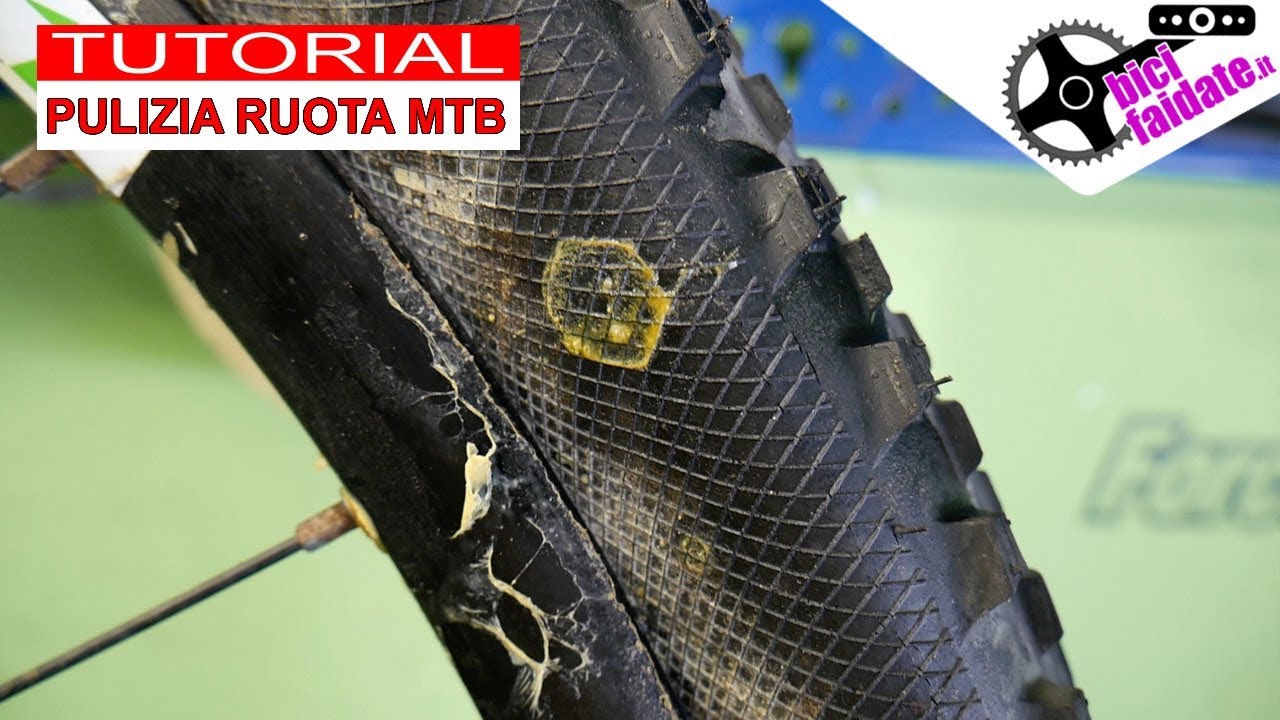 COME PULIRE LA RUOTA MTB TUBELESS DAL LIQUIDO SIGILLANTE - YouTube
