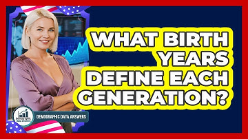 What birth years define each generation?