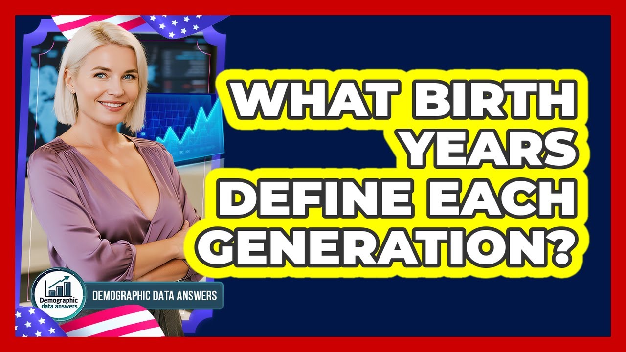 What birth years define each generation?